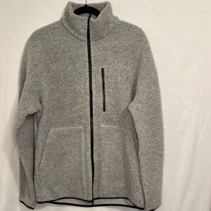 Theory Funnel Jacket Arctic Fleece Zip Up Men Large BoxD